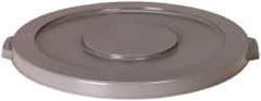 PRO-SOURCE - Round Lid for Use with 10 Gal Round Trash Cans - Gray, Plastic, For Huskee Trash Cans - Industrial Tool & Supply