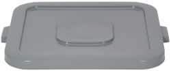 PRO-SOURCE - Square Lid for Use with 32 Gal Square Trash Cans - Gray, Plastic, For Huskee Trash Cans - Industrial Tool & Supply