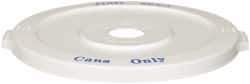 PRO-SOURCE - 32 Gal White Round Recycling Container - Polyethylene - Industrial Tool & Supply