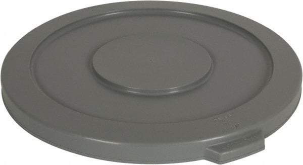 PRO-SOURCE - Round Lid for Use with 32 Gal Round Trash Cans - Gray, Plastic, For Huskee Trash Cans - Industrial Tool & Supply