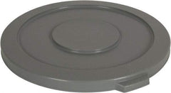 PRO-SOURCE - Round Lid for Use with 32 Gal Round Trash Cans - Gray, Plastic, For Huskee Trash Cans - Industrial Tool & Supply