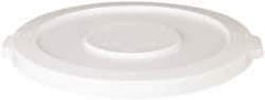 PRO-SOURCE - Round Lid for Use with 32 Gal Round Trash Cans - White, Plastic, For Huskee Trash Cans - Industrial Tool & Supply