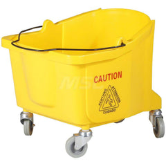 35 Quart Plastic Bucket 20-1/2 Inch Long x 19 Inch Wide x 21 Inch High, Yellow