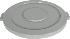 PRO-SOURCE - Round Lid for Use with 44 Gal Round Trash Cans - Gray, Plastic, For Huskee Trash Cans - Industrial Tool & Supply