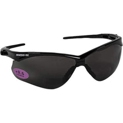 Jackson Safety - +2.5, Gray Lenses, Scratch Resistant, Framed Magnifying Safety Glasses - UV Protection, Black Nylon Frame, ANSI Z87.1-2010 - Industrial Tool & Supply