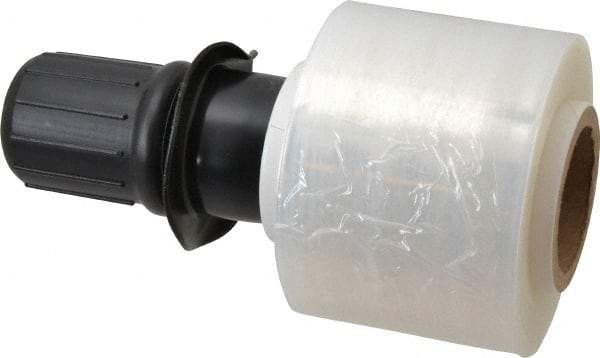 Stretch Associates - 3" x 1,000' 80 Gauge Clear Bundling Stretch Film with Dispenser - 4 Piece, 80 Gauge, Clear - Industrial Tool & Supply
