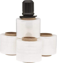Stretch Associates - 3" x 700' 120 Gauge Clear Bundling Stretch Film with Dispenser - 4 Piece, 120 Gauge, Clear - Industrial Tool & Supply