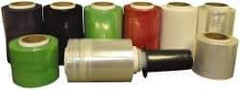 Stretch Associates - 3" x 1,000' 80 Gauge Black Bundling Stretch Film with Dispenser - 4 Piece, 80 Gauge, Black - Industrial Tool & Supply