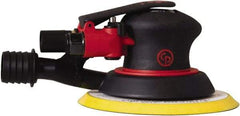 Chicago Pneumatic - 12,000 OPM, 16 CFM Air Consumption, 90 psi Air Pressure, Palm Air Orbital Sander - Round Pad, Hook & Loop Backing, 1/4" Inlet - Industrial Tool & Supply