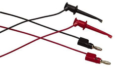 Fluke - Black/Red Electrical Test Equipment Leads Set - Use with All Models - Industrial Tool & Supply