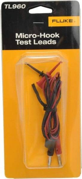 Fluke - Red/Black Electrical Test Equipment Leads Set - Use with All Models - Industrial Tool & Supply