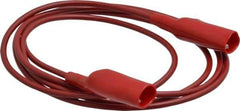 Pomona - Red Electrical Test Equipment Patch Cord - Use with Alligators Test Clips - Industrial Tool & Supply