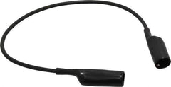 Pomona - Black Electrical Test Equipment Patch Cord - Use with Alligators Test Clips - Industrial Tool & Supply