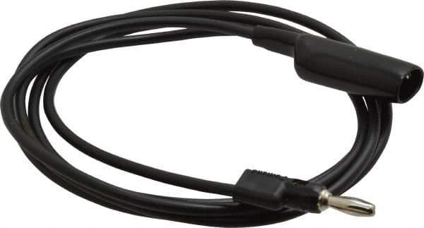 Pomona - Black Electrical Test Equipment Clip - Use with 0.300" Terminal, Banana Plugs - Industrial Tool & Supply