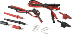 Pomona - Black/Red Electrical Test Equipment Leads Set - Use with Electronic Bench Digital Multimeters - Industrial Tool & Supply