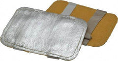 Steiner - Universal Size, Silver, Aluminized Leather, Glove Pad - Unlined, 8" OAL - Industrial Tool & Supply