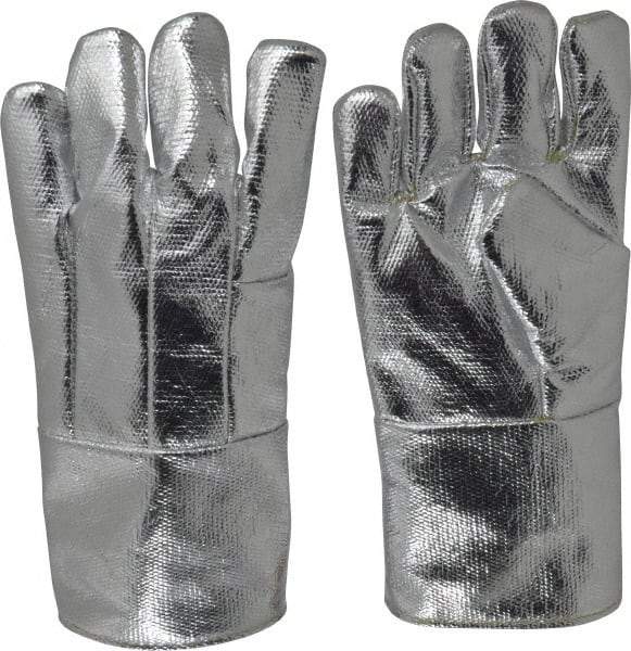Steel Grip - Size Universal Wool Lined Aluminized Thermonol Welding Glove - 14" OAL, Gauntlet Cuff, For General Welding - Industrial Tool & Supply
