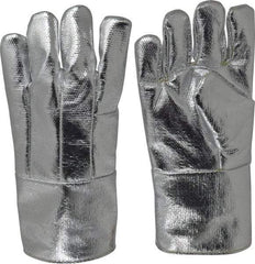 Steel Grip - Size Universal Wool Lined Aluminized Thermonol Welding Glove - 14" OAL, Gauntlet Cuff, For General Welding - Industrial Tool & Supply