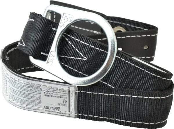 Miller - Size XL, 42 to 50 Inch Waist, 1-3/4 Inch Wide, Single D Ring Style Body Belt - Nylon Webbing, Tongue Buckle Connection - Industrial Tool & Supply