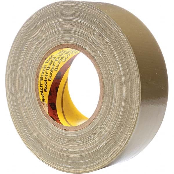 3M - 54.8m x 48mm x 11.7 mil Olive Green Polyethylene Cloth Duct Tape - Industrial Tool & Supply