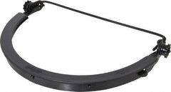 Fibre-Metal - Noryl Face Shield Frame - Black, Dielectric, Compatible with Full Brim Hard Hats - Industrial Tool & Supply