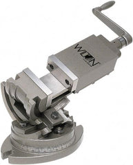Wilton - 5" Jaw Width, 5" Jaw Opening Capacity, Angle Swivel Machine Vise - Manual Operation, 1 Station, 17-1/2" Long x 12" High x 1-3/4" Deep - Industrial Tool & Supply