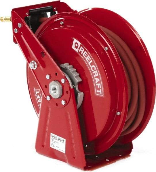 Reelcraft - 50' Spring Retractable Hose Reel - 300 psi, Hose Included - Industrial Tool & Supply