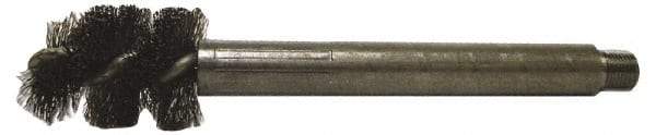 Red Head - 1-1/2" Long x 1-3/4" Diam Steel Wire Brush - Single Spiral, 1-1/4" Anchor Size, 5-1/4" OAL, 1-3/8" Shank Diam - Industrial Tool & Supply