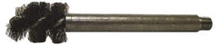 Red Head - 1-1/2" Long x 1-3/4" Diam Steel Wire Brush - Single Spiral, 1-1/4" Anchor Size, 5-1/4" OAL, 1-3/8" Shank Diam - Industrial Tool & Supply