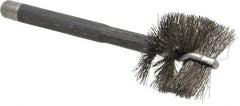 Red Head - 1-1/2" Long x 1-5/8" Diam Steel Wire Brush - Single Spiral, 1" Anchor Size, 5-1/4" OAL, 1-1/8" Shank Diam - Industrial Tool & Supply