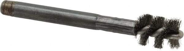 Red Head - 1-1/2" Long x 1/2" Diam Steel Wire Brush - Single Spiral, 1/2" Anchor Size, 4-7/8" OAL, 5/8" Shank Diam - Industrial Tool & Supply