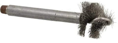 Red Head - 1-1/2" Long x 1-1/2" Diam Steel Wire Brush - Single Spiral, 7/8" Anchor Size, 5-1/8" OAL, 1" Shank Diam - Industrial Tool & Supply