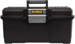 DeWALT - 1 Compartment Tool Box - 24" Wide x 11-1/2" Deep x 10-29/32" High, Metal/Resin, Black - Industrial Tool & Supply