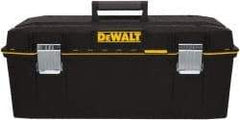 DeWALT - 2 Compartment 1 Tray Tool Box - 28" Wide x 12-39/64" Deep x 11-39/64" High, Metal/Resin, Black - Industrial Tool & Supply