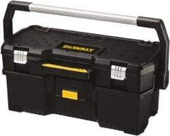 DeWALT - 4 Compartment Tool Case - 26-1/8" Wide x 12-5/8" Deep x 11-7/64" High, Metal/Resin/Plastic, Black - Industrial Tool & Supply