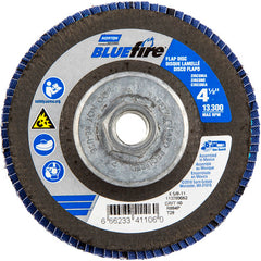 ‎4-1/2 × 5/8 - 11″ BlueFire Fiberglass Conical Flap Disc Type 29 P80 Grit R884V1 Zirconia Alumina - Industrial Tool & Supply