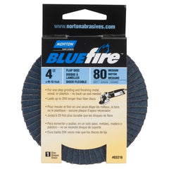 4″ × 5/8″ Flap Disc BlueFire Type 29 Fiberglass Plate 80 Grit - Industrial Tool & Supply