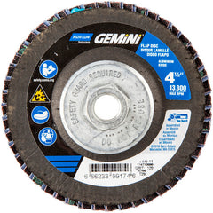 ‎4-1/2 × 5/8 - 11″ Gemini Fiberglass Conical Flap Disc Type 29 P120 Grit R766 Zirconia Alumina - Industrial Tool & Supply