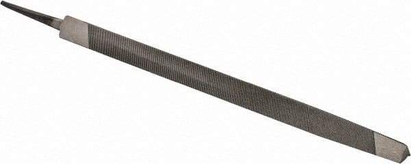 Value Collection - 10" Long, Taper American-Pattern File - Single Cut, 0.46" Overall Thickness, Handle - Industrial Tool & Supply