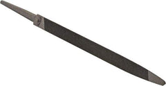 Value Collection - 5" Long, Taper American-Pattern File - Single Cut, 1/4" Overall Thickness, Tang - Industrial Tool & Supply