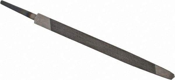 Value Collection - 4" Long, Taper American-Pattern File - Single Cut, 0.21" Overall Thickness, Tang - Industrial Tool & Supply