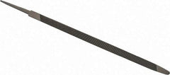 Value Collection - 9-3/4" Long, Taper American-Pattern File - Single Cut, 0.33" Overall Thickness, Tang - Industrial Tool & Supply
