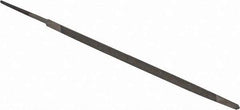 Value Collection - 6.44" Long, Taper American-Pattern File - Single Cut, 0.18" Overall Thickness, Tang - Industrial Tool & Supply