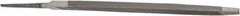 Value Collection - 6.44" Long, Taper American-Pattern File - Single Cut, 1/4" Overall Thickness, Tang - Industrial Tool & Supply