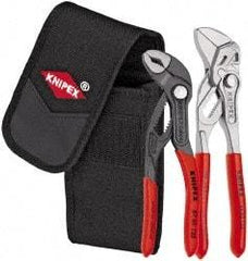 Knipex - 2 Piece Pipe Wrench & Water Pump Plier Set - Comes in Belt Pack - Industrial Tool & Supply