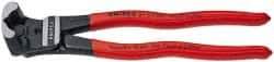Knipex - 8" OAL, 6mm Capacity, Bolt Cutter - 7/8" Jaw Length x 1-1/2" Jaw Width, Plastic Coated Handle - Industrial Tool & Supply