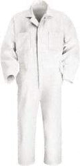 VF Imagewear - Size 44 Regular, White, Zipper, General Purpose Coverall - 44" Chest, Cotton, Polyester, 7 Pockets, Pre-Cure Durable Press with Soil Release, Side Vent Openings, Sized to be Worn Over Clothes - Industrial Tool & Supply