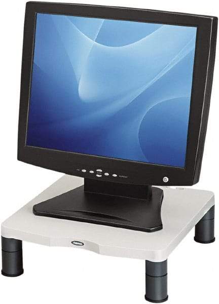 FELLOWES - Platinum & Graphite Monitor Riser - Use with 21" Monitors - Industrial Tool & Supply
