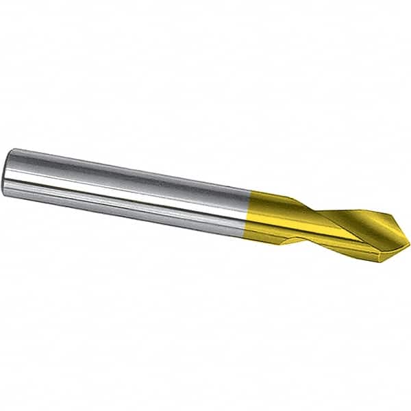 Magafor - 1" Body Diam, 90°, 5-3/8" OAL, Cobalt Spotting Drill - Industrial Tool & Supply