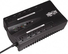 Tripp-Lite - 15 Amp, 750 VA, Flat Pack Mount Standby Backup Uninterruptible Power Supply - Backup 2.8 min with Full Load & 9 min with Half Load, 120 VAC Input & Output, 450 Watt Output, 1 Phases, 8 Outlets - Industrial Tool & Supply